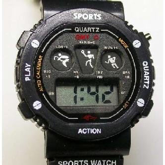 LCD Quartz Sports Watch Image