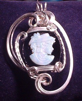 Opal Cameo in Sterling Silver
