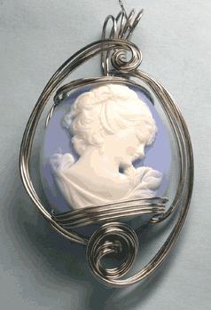 German Silver Fashion Cameo